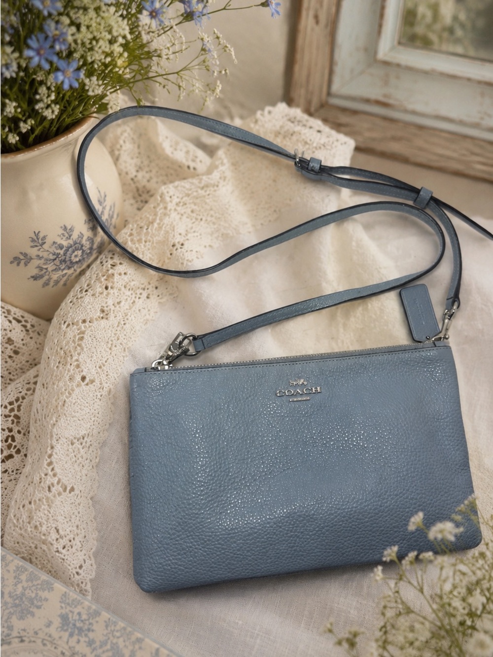 Coach Lyla Crossbody Pebbled Leather Style F34265